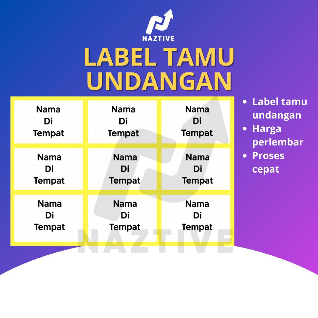 

CETAK LABEL TAMU UNDANGAN