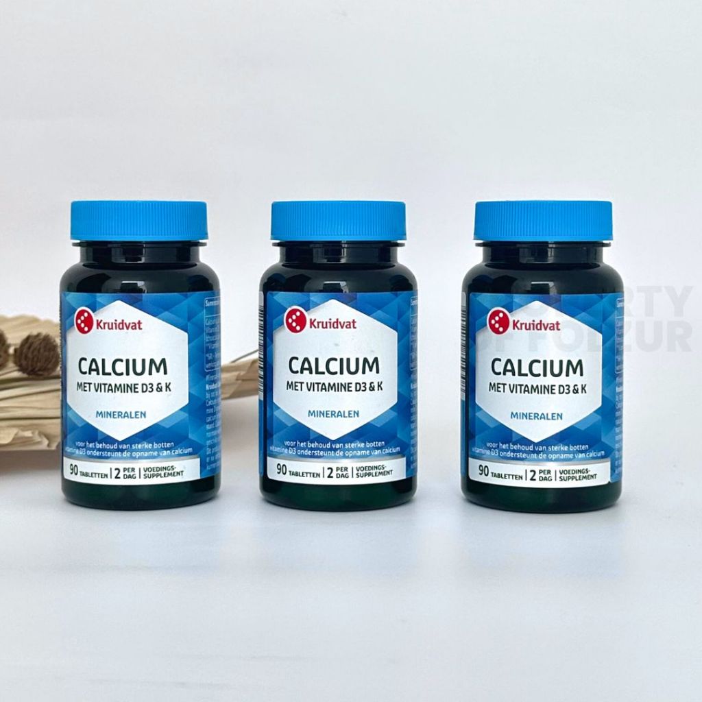 KRUIDVAT Suplemen Calcium  Vitamin D3  & Suplemen Kalsium | Vitamin untuk Tulang, Otot Persendian