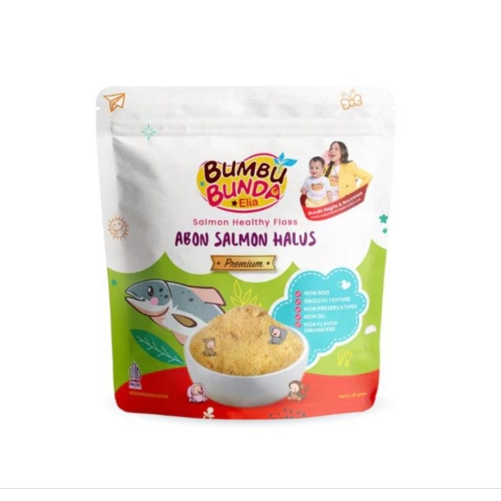 

Bumbu Bunda Elia Abon Salmon Halus Premium 45 gr