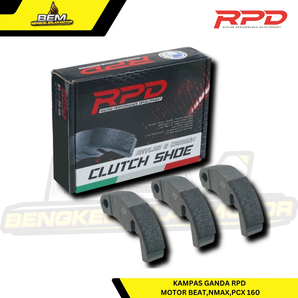 Kampas Ganda / Clutch shoe RPD Motor PCX 160 (K1Z)  NMAX (2DP)  BEAT ( K16)