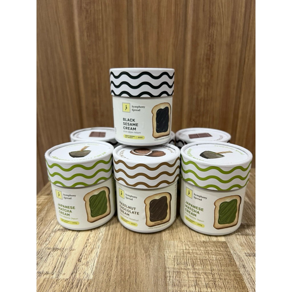 

[ READY STOCK ]Symphony spread halal selai matcha black sesame sugar free malaysia