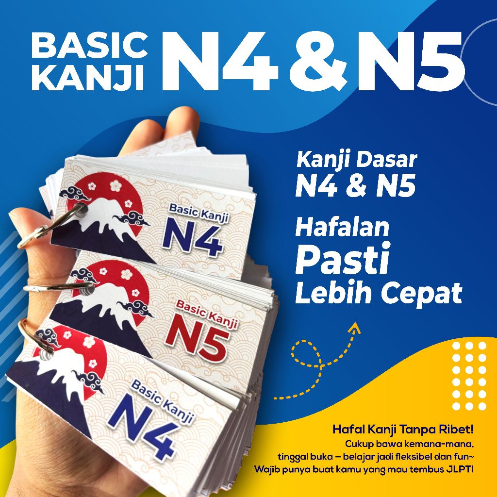 

Flash Card Kanji N5 dan N4 PAKET HEMAT BASIC