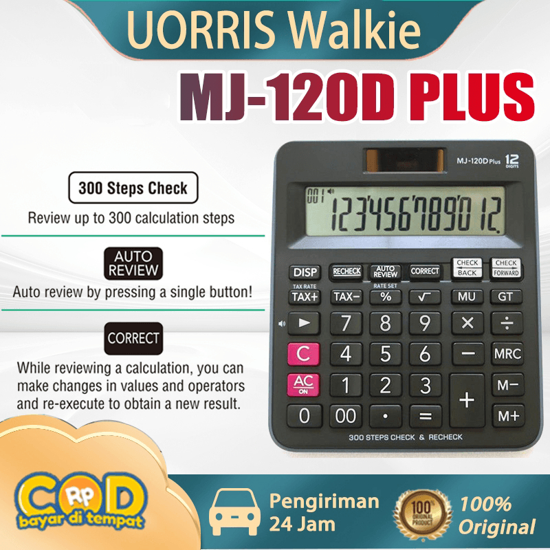 

Kalkulator Scientific Casio MJ-120D PLUS DJ-120D PLUS FX-991ES Plus - Check & Correct Calculator Kalkulator Desktop Scientific Calculator Casio