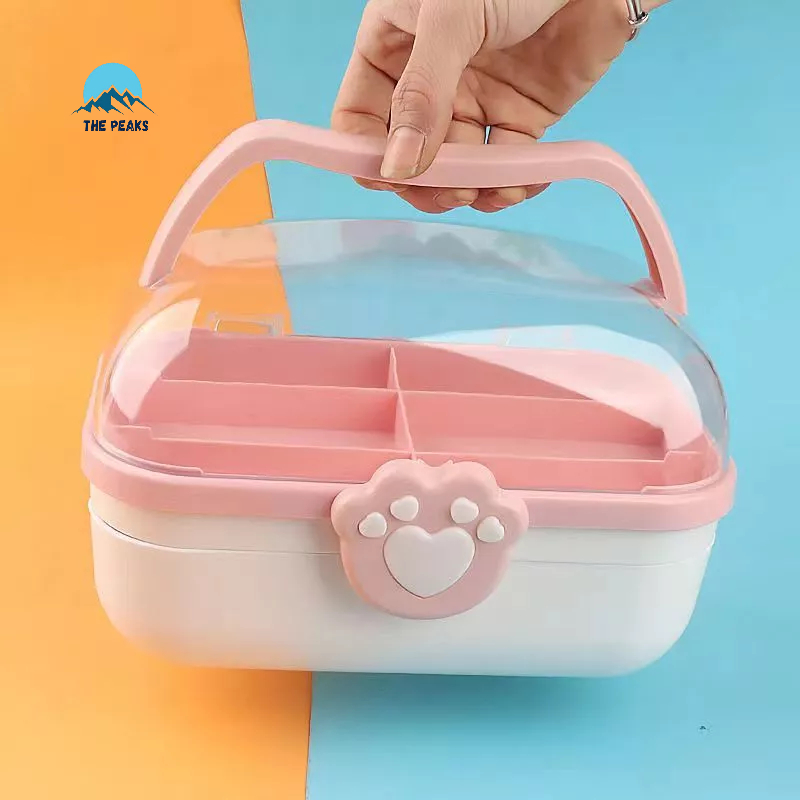 (The Peaks) Kotak Penyimpanan Jepit Rambut Anak Aksesoris Kosmetik Obat P3K Serbaguna - KO005