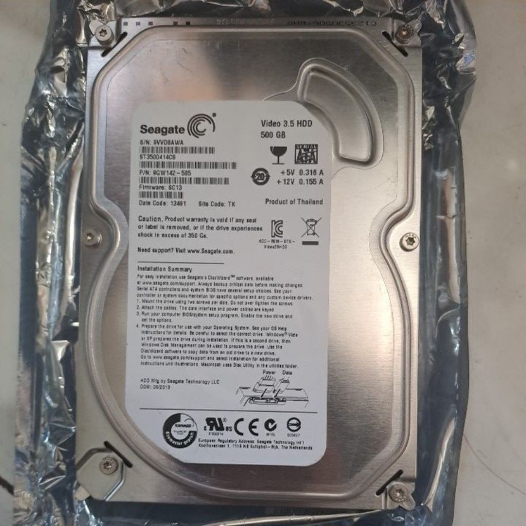 hardisk seagate 500GB