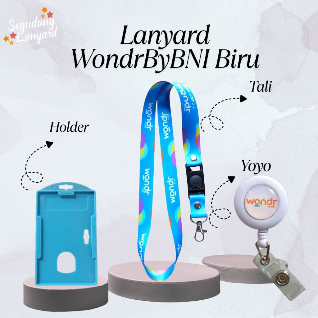 

LANYARD ID CARD WONDR BY BNI/TALI GANTUNGAN ID CARD WONDR BY BNI WARNA BIRU TERMURAH!!!