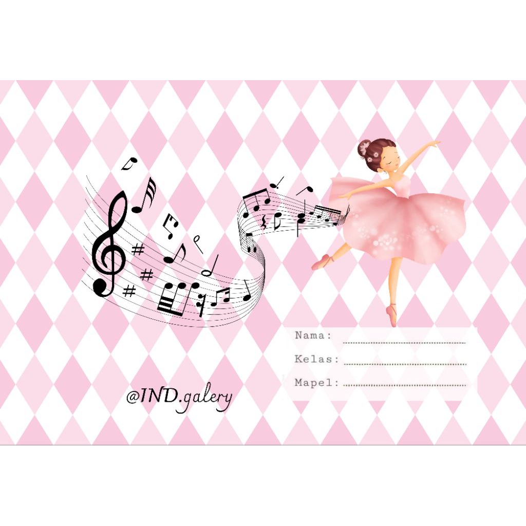 

sampul buku sidu pink karakter vol1 ( isi 10 lembar)