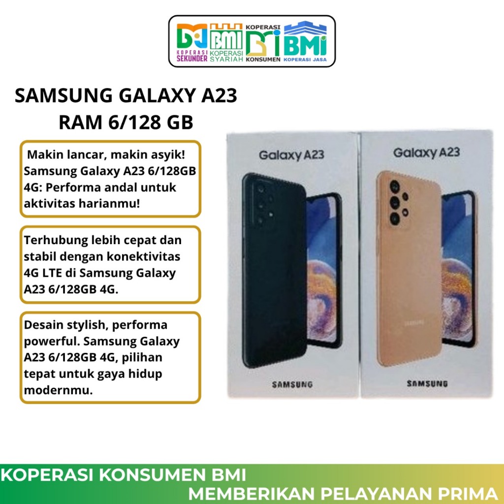 SAMSUNG / A23 / RAM 6/128 / NEW / FULLSET / SAMSUNG A23 RAM 6/128 NEW FULLSET