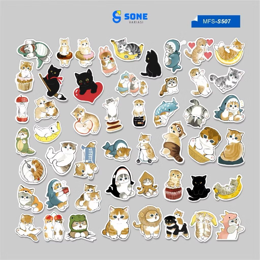 

Sticker Pack Sticker Aesthetic Anti Air untuk Personalisasi Laptop, HP, Koper dan Helm (41)