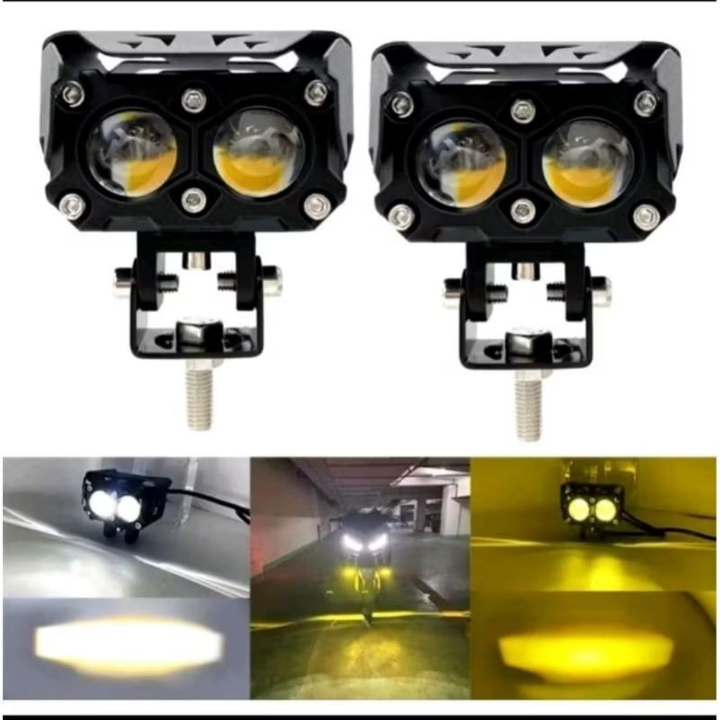 LAMPU SQL 2 MATA LASER GUN lampu tembak SQL 2 mata cahaya 2 warna