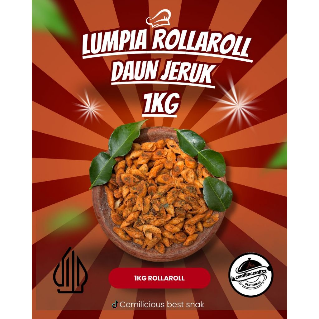 

1kg lumpia roll kriuk pedas daun jeruk cemilan viral
