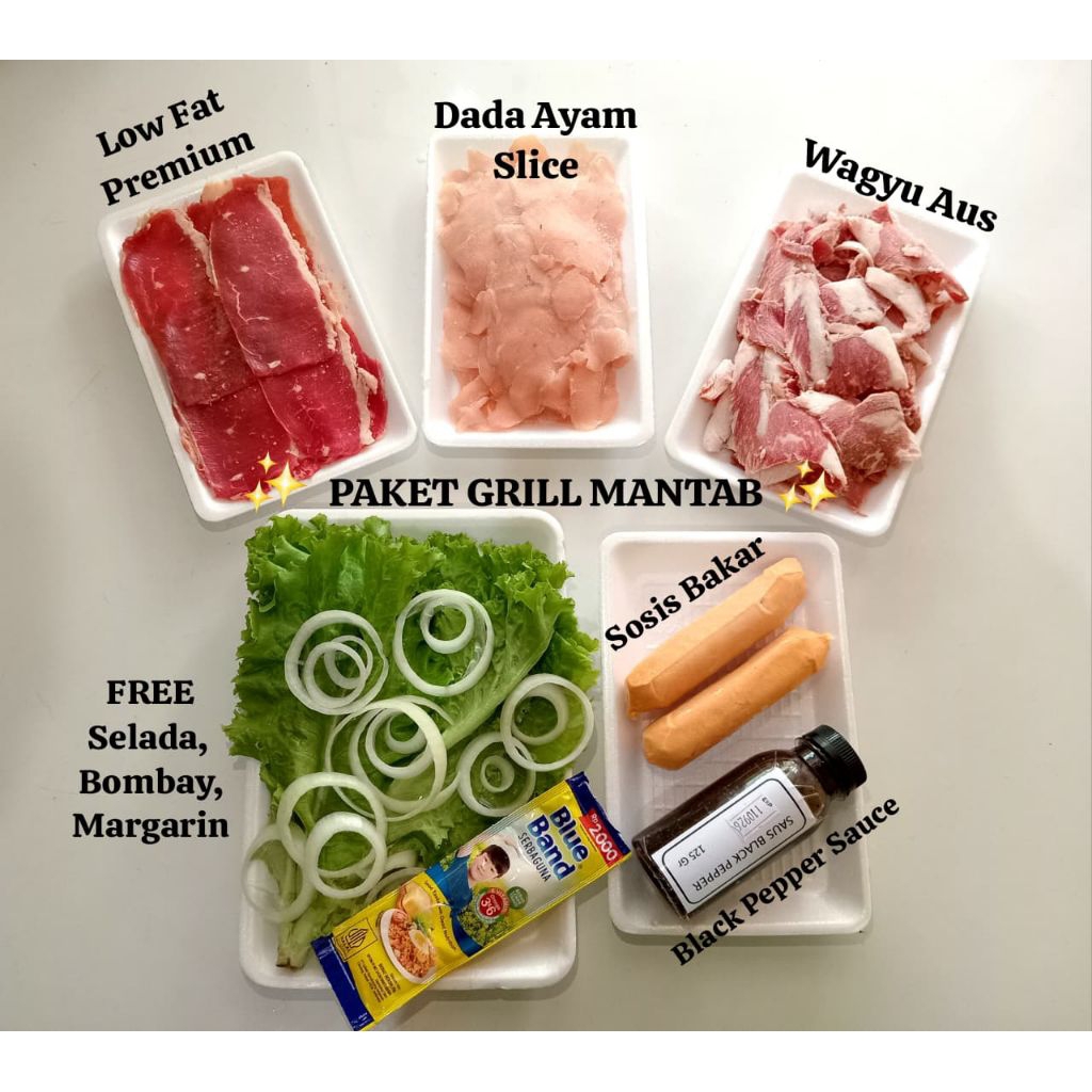 

PAKET GRILL MANTAB PAKET BBQ BEEF SLICE AYAM SLICE