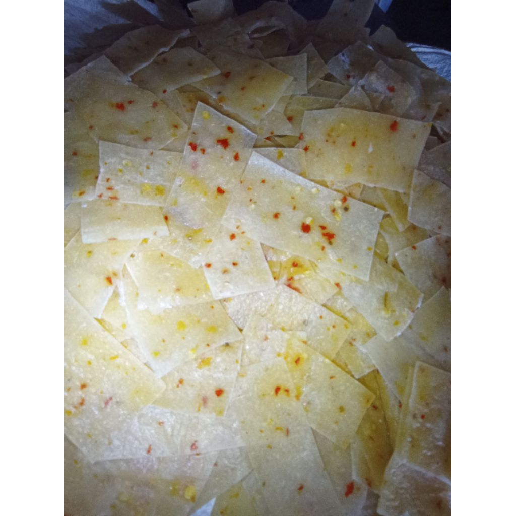 

krupuh singkong mentah