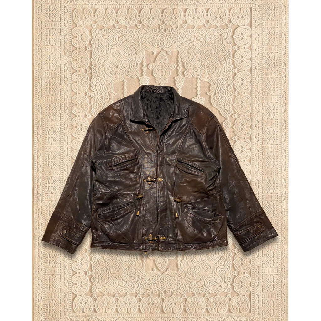 VINTAGE FIREMAN LEATHER JACKET
