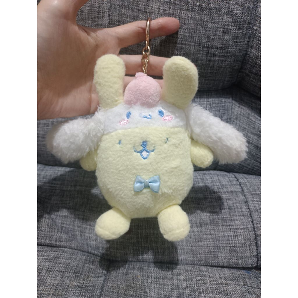 Boneka ganci pompompurin x cinnamoroll sanrio preloved