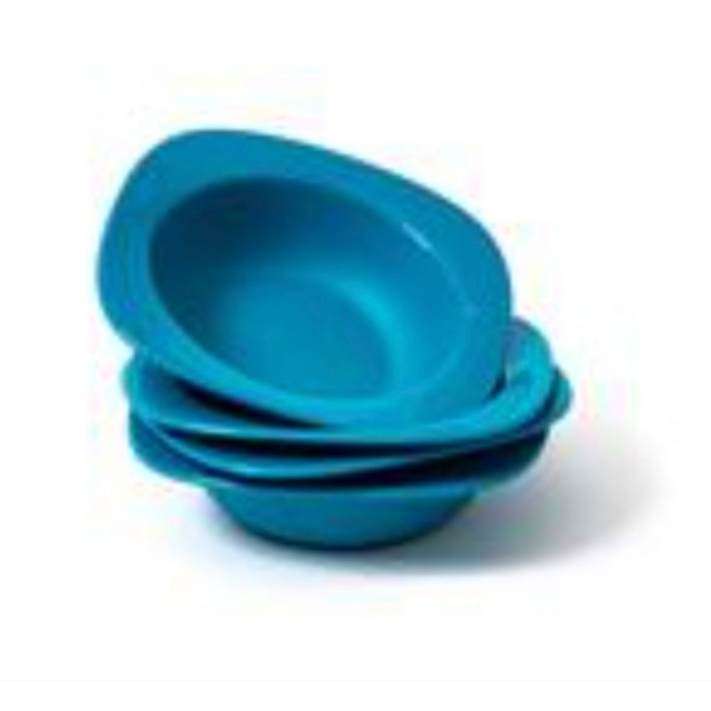 blossom bowl isi 4 ( biru turquoise tosca tua)