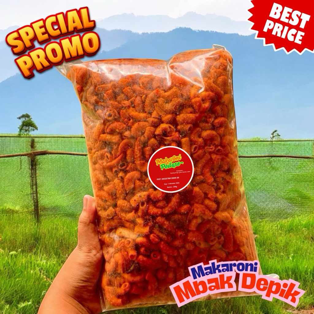 

Snack Pedas 250g – Makaroni Level supper gila Asli Surabaya