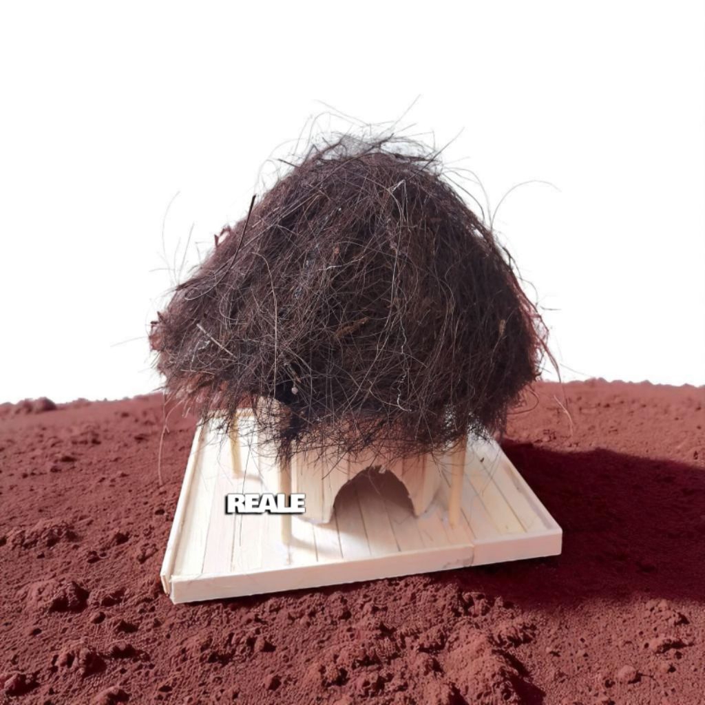 miniatur rumah adat honai papua stik eskrim LED