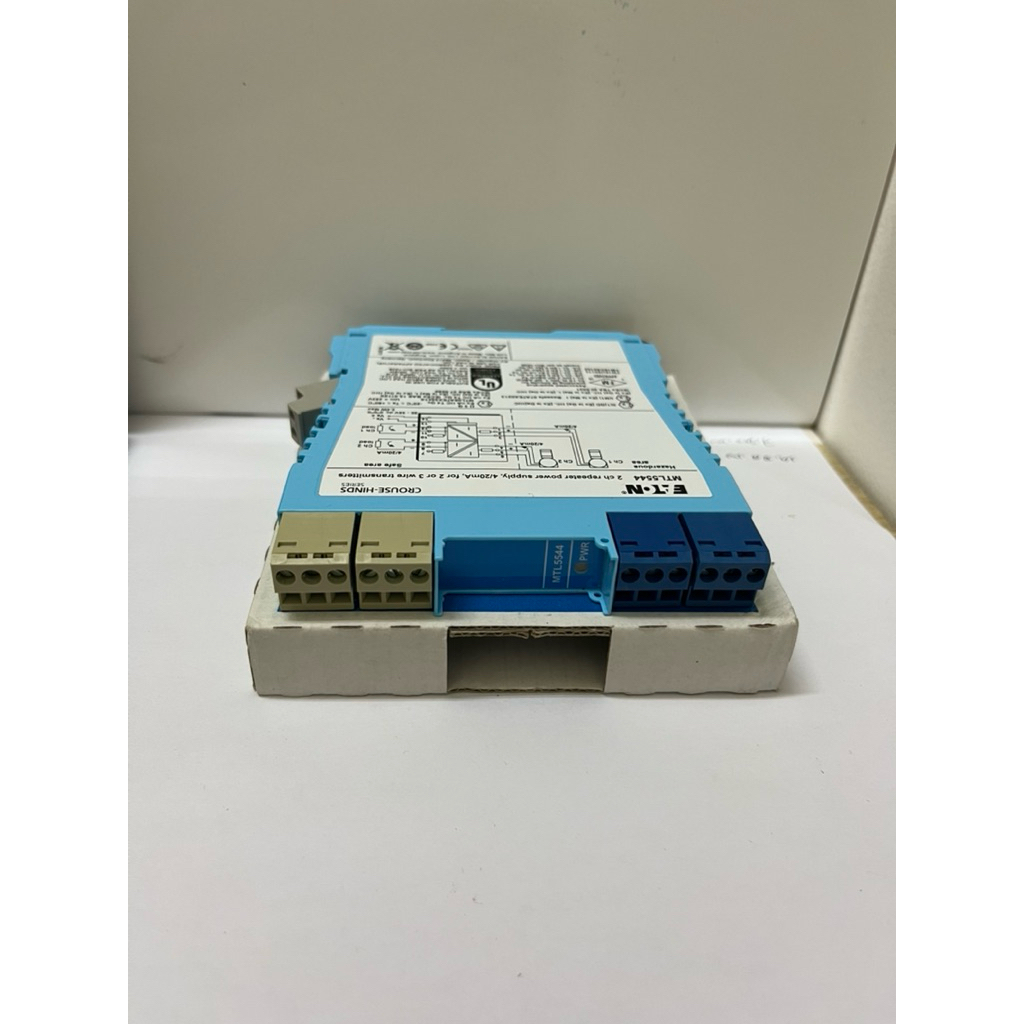 Eaton MTL5544 2 ch Repeater Power Supply, 4/20mA, for 2 or 3 wire transmitter