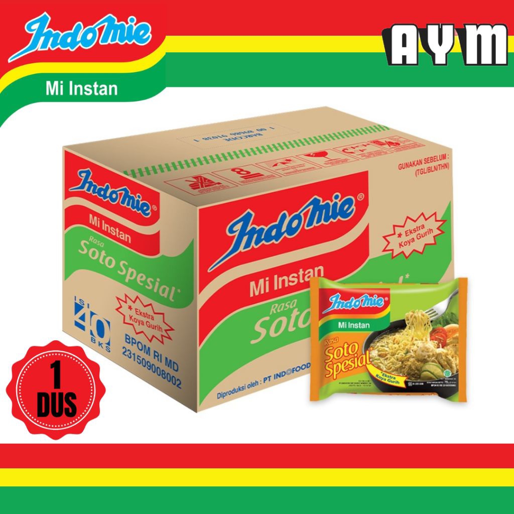 

INDOMIE MIE INSTANT RASA SOTO SPESIAL (1 DUS)