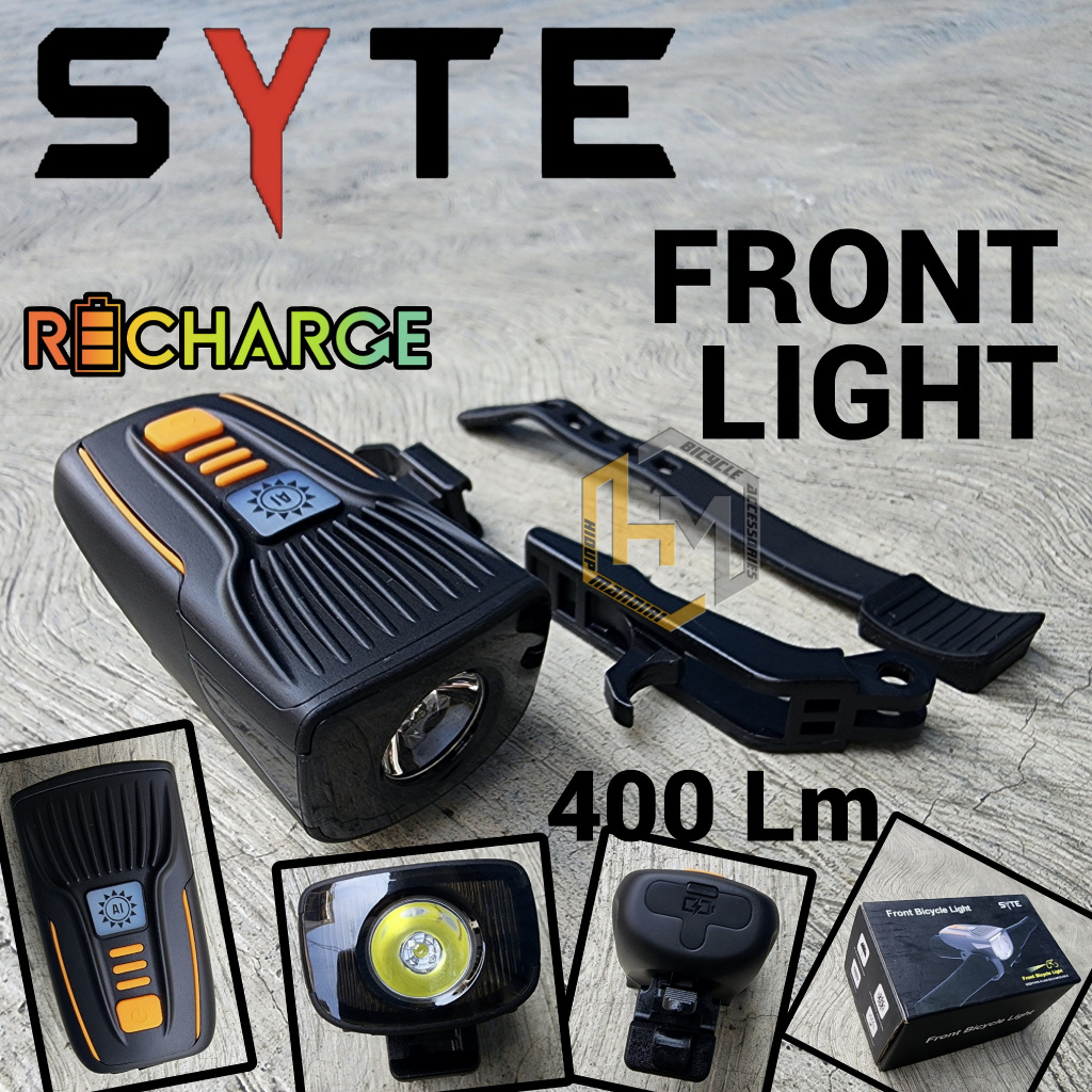 Lampu Depan Sepeda SYTE Recharge ST-J630 400Lm