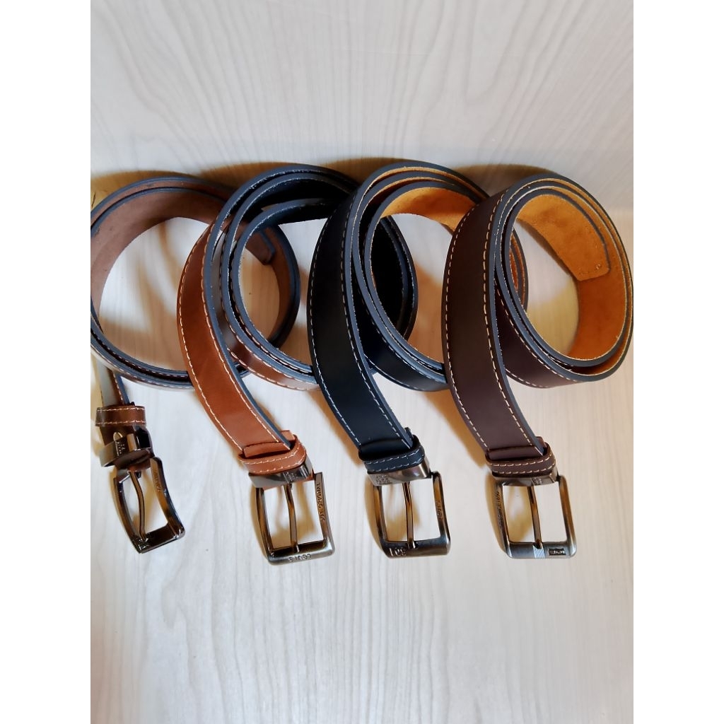 ikat pinggang swid jarum polos dan jahit