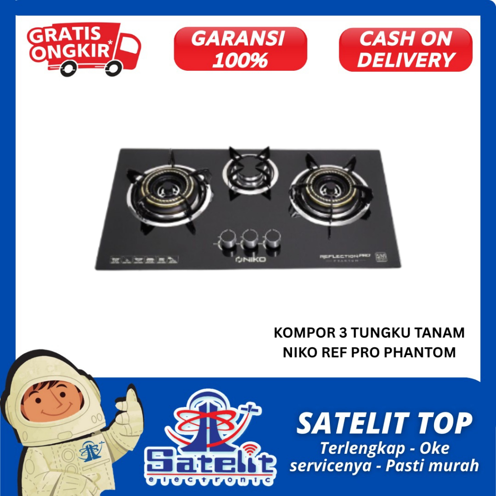 KOMPOR 3 TUNGKU TANAM NIKO REF PRO PHANTOM