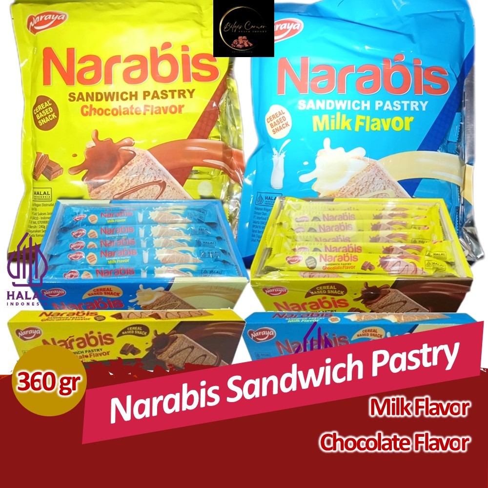 

NARABIS sandwich pastry box milk & chocolate flavor