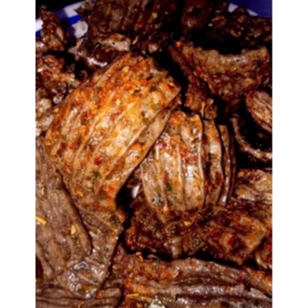 

kerupuk jengkol pedas extra daun jeruk kemasan 500gr