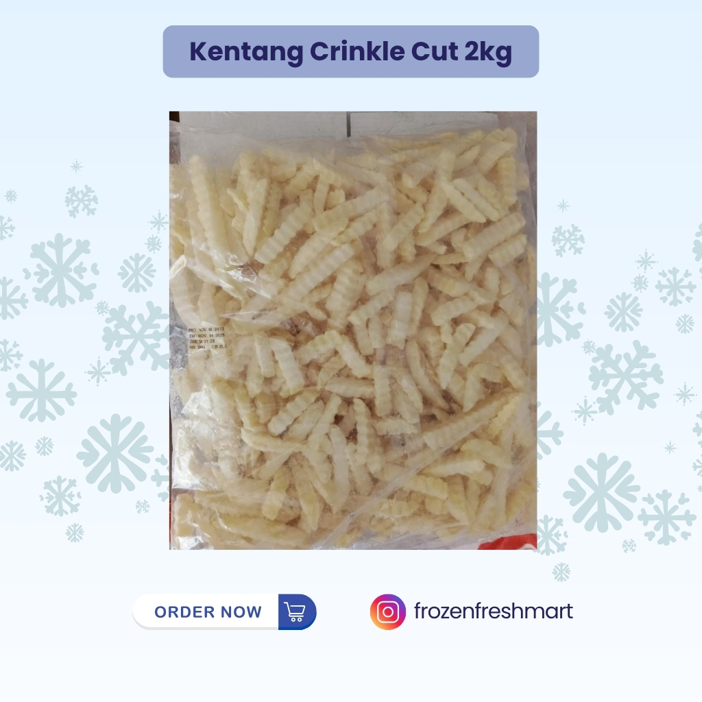 

Kentang Crinkle cut frozen 2 kg - French Fries