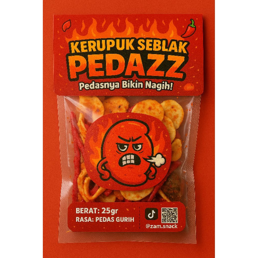 

Kerupuk Seblak Pedas Kering Camilan Gurih Pedas Nagih