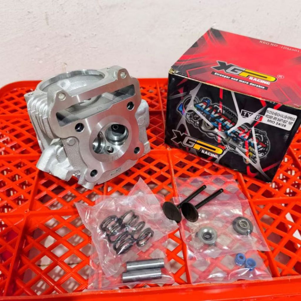 Head Kop Mio Sporty Mio Lama Mio Karbu Modif Klep 24/28 26/30Batang 5 Head Mio XGP RACING