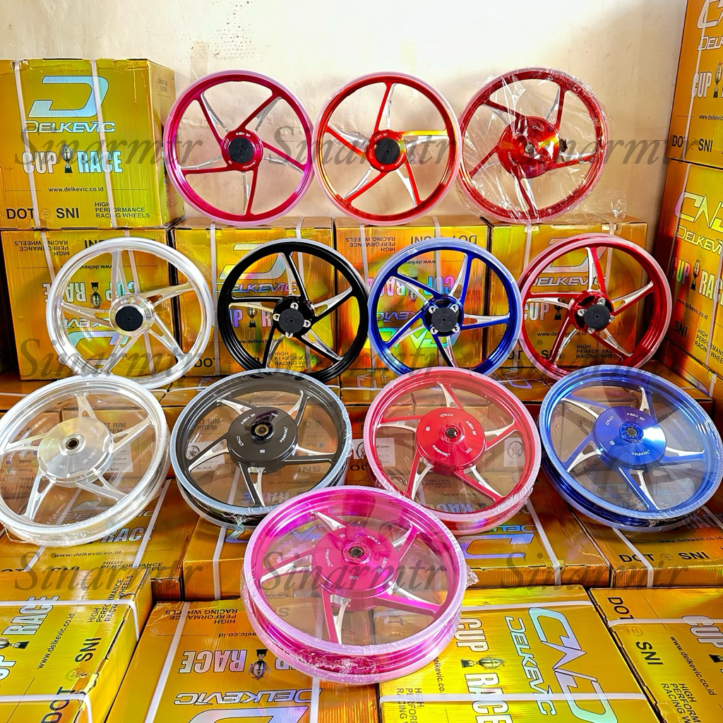 DELKEVIC ORIGINAL VELG RACING CNC K-5R KZR 160x14 & 185x14 VARIO 110 125 150 BEAT SCOOPY MIO SPORTY 