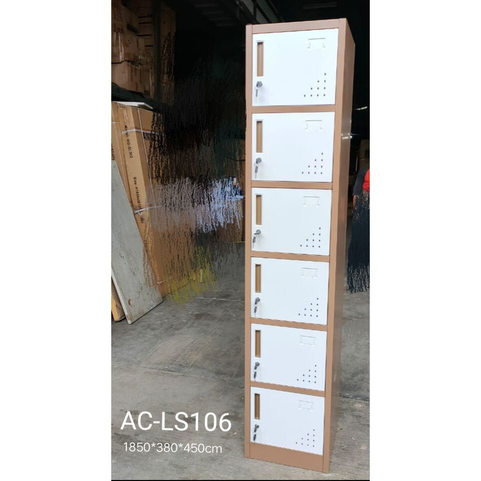 Lemari Loker- Lemari Loker 6 pintu- Loker Besi 6 Pintu