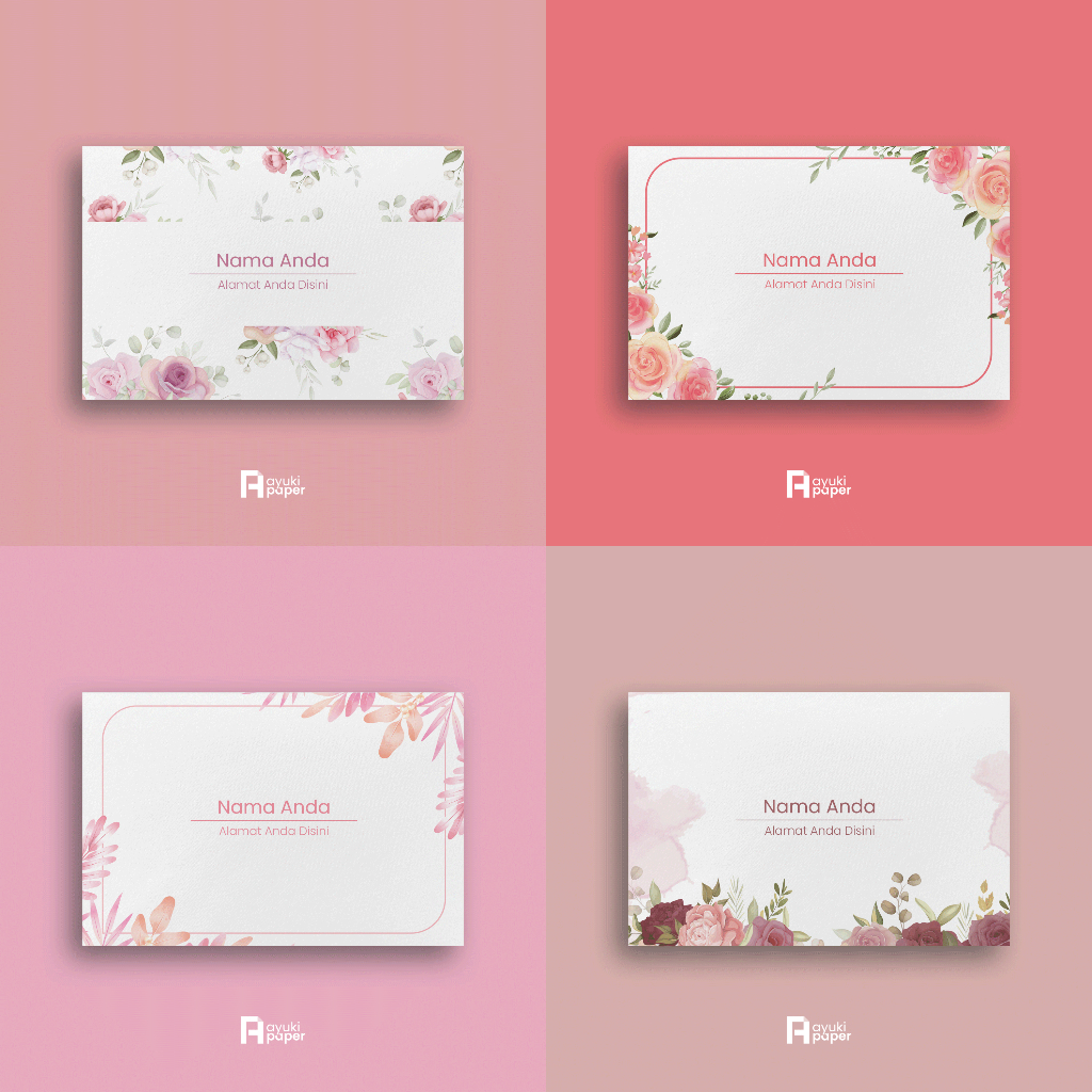 

Amplop Kondangan Aestetik Custom Nama dan Alamat - Ukuran 11 x 7 cm