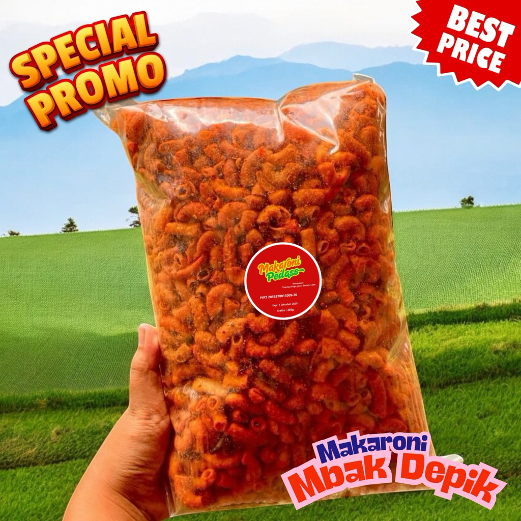 

Oleh-oleh Surabaya Pedas – Makaroni 250g Asli Lokal