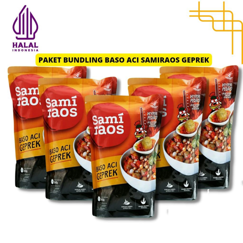 

Samiraos Baso Aci Geprek 5 Pcs