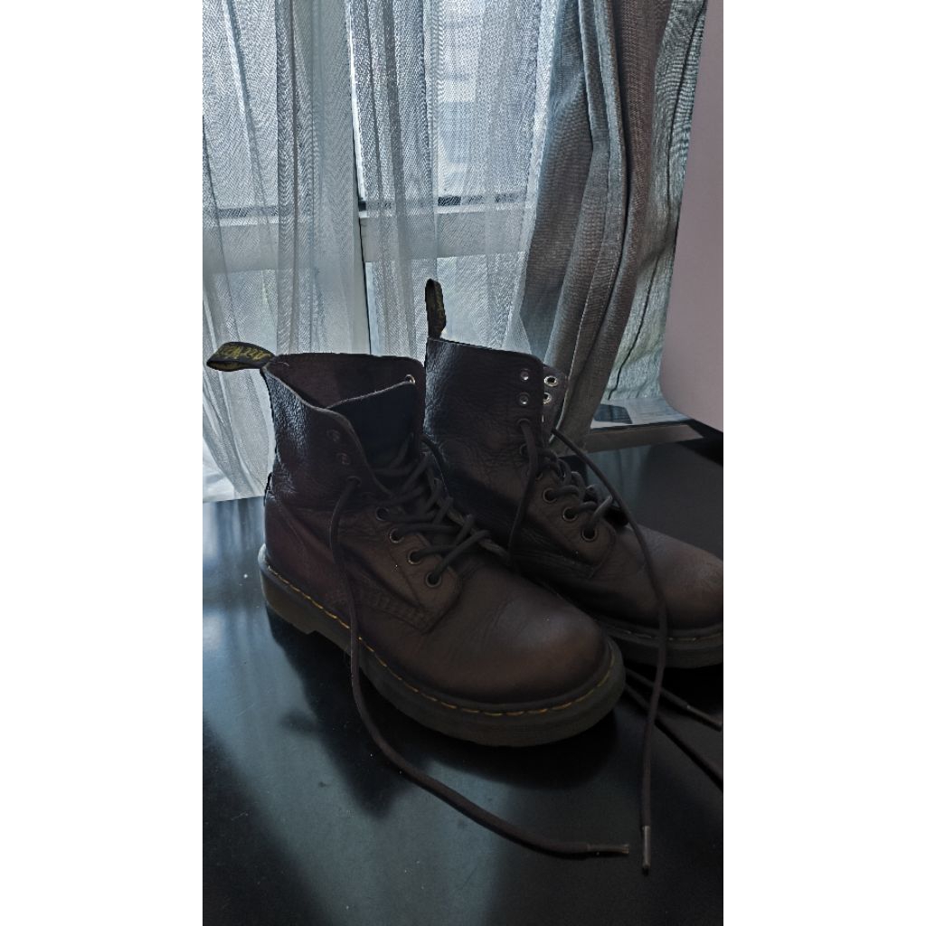 Dr Martens Docmart Original Leather Boots Brown Preloved VVGC size 36