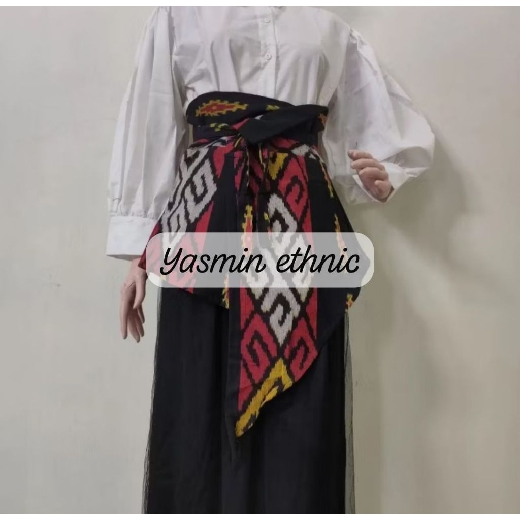 obi belt tenun - obi belt etnik - obi tenun - obi etnik - ikat pinggang tenun ikat
