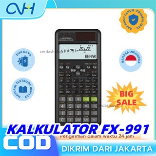 

【Ready Stock COD】KALKULATOR FX-991ES Plus -2nd edition- B.Indonesia - Kalkulator Sekolah/Kuliah - Scientific - 451fungsi