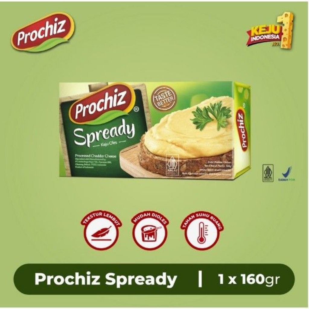 

Prochiz Spready 160g Keju Oles