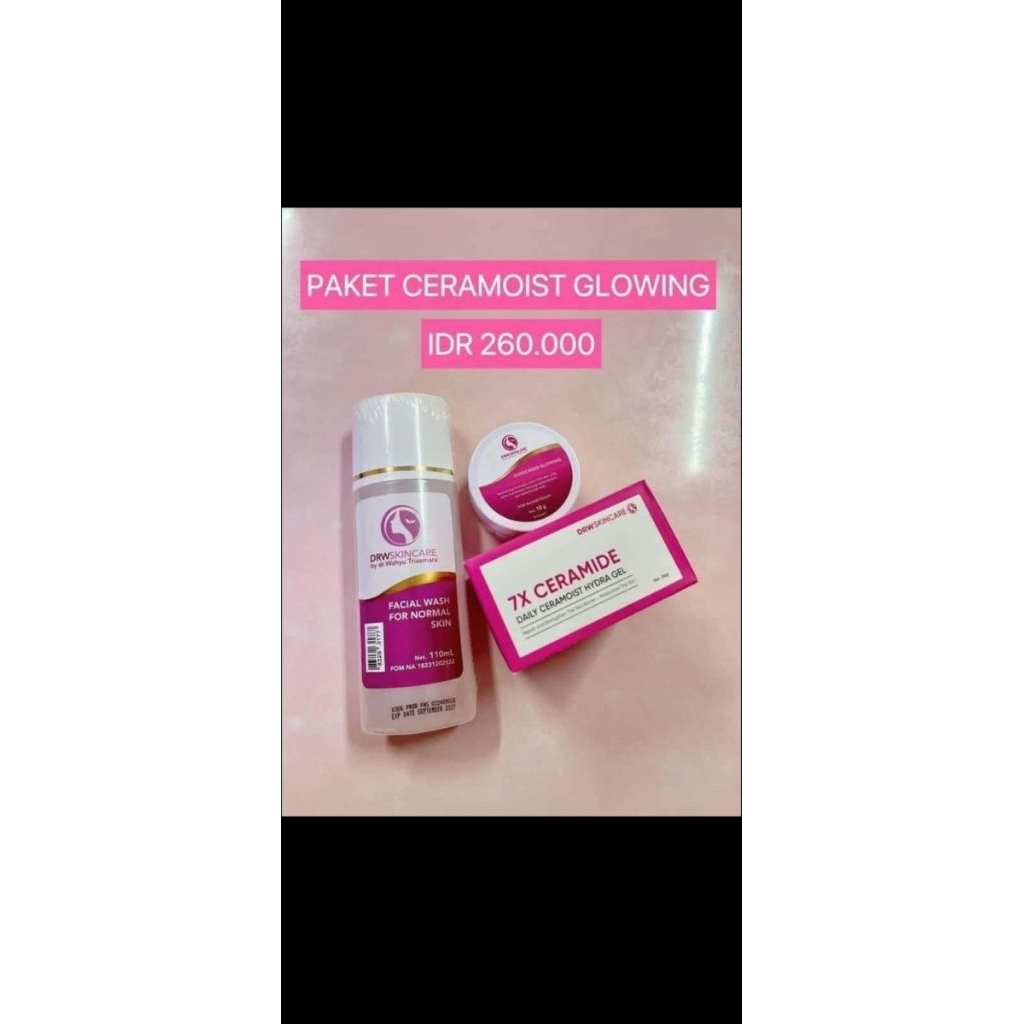 PAKET CERAMOIST GLOWING DRW SKINCARE