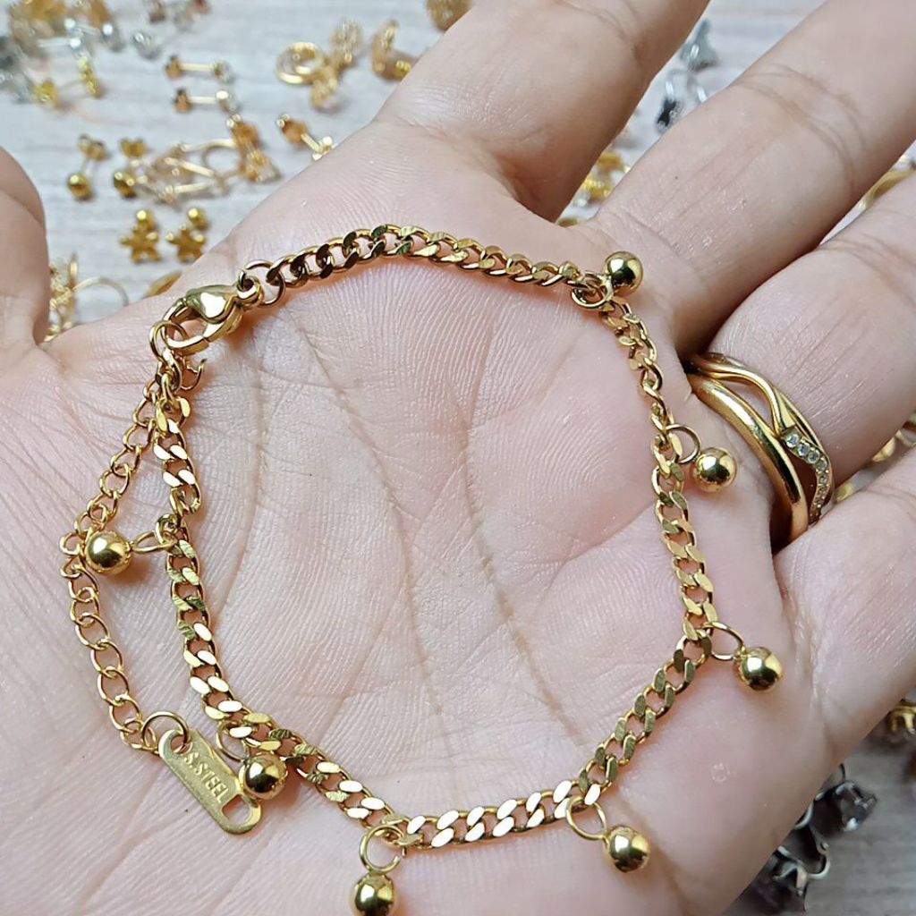 GELANG TITANIUM Rantai bola