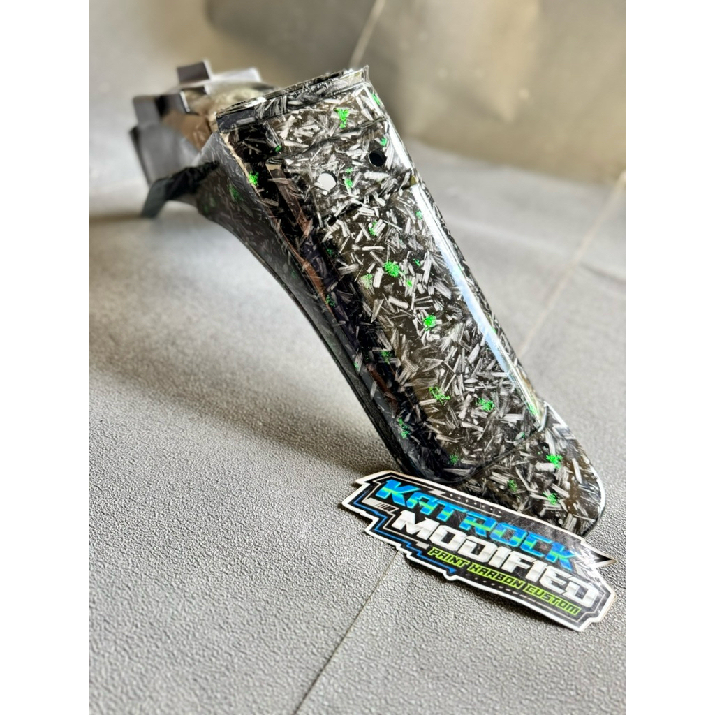 BODY KASAR F1ZR ECER WARNA HIJAU F1ZR/VEGA LAMA CARBON CELUP MOTIF SEPERTI KEVLAR