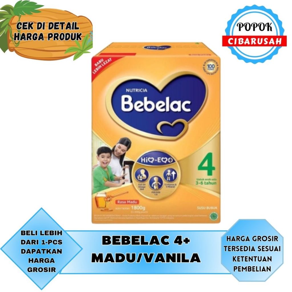 

Bebelac 4 Usia 3-12Tahun 1800GR /Madu/Vanila/popokcibarusah