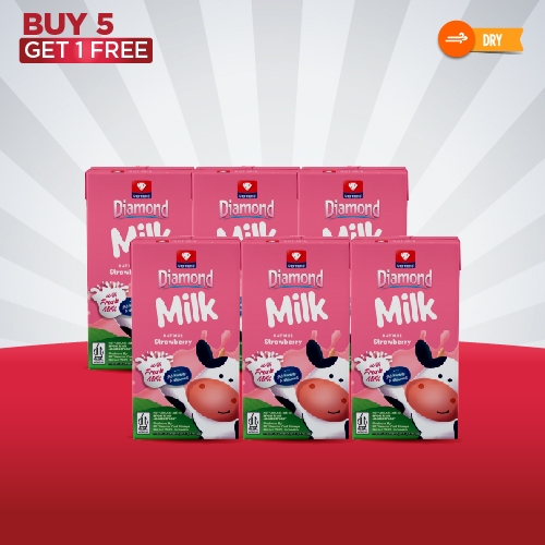 

BUY 5 FREE 1 DIAMOND MILK UHT STRAWBERRY 125 ML