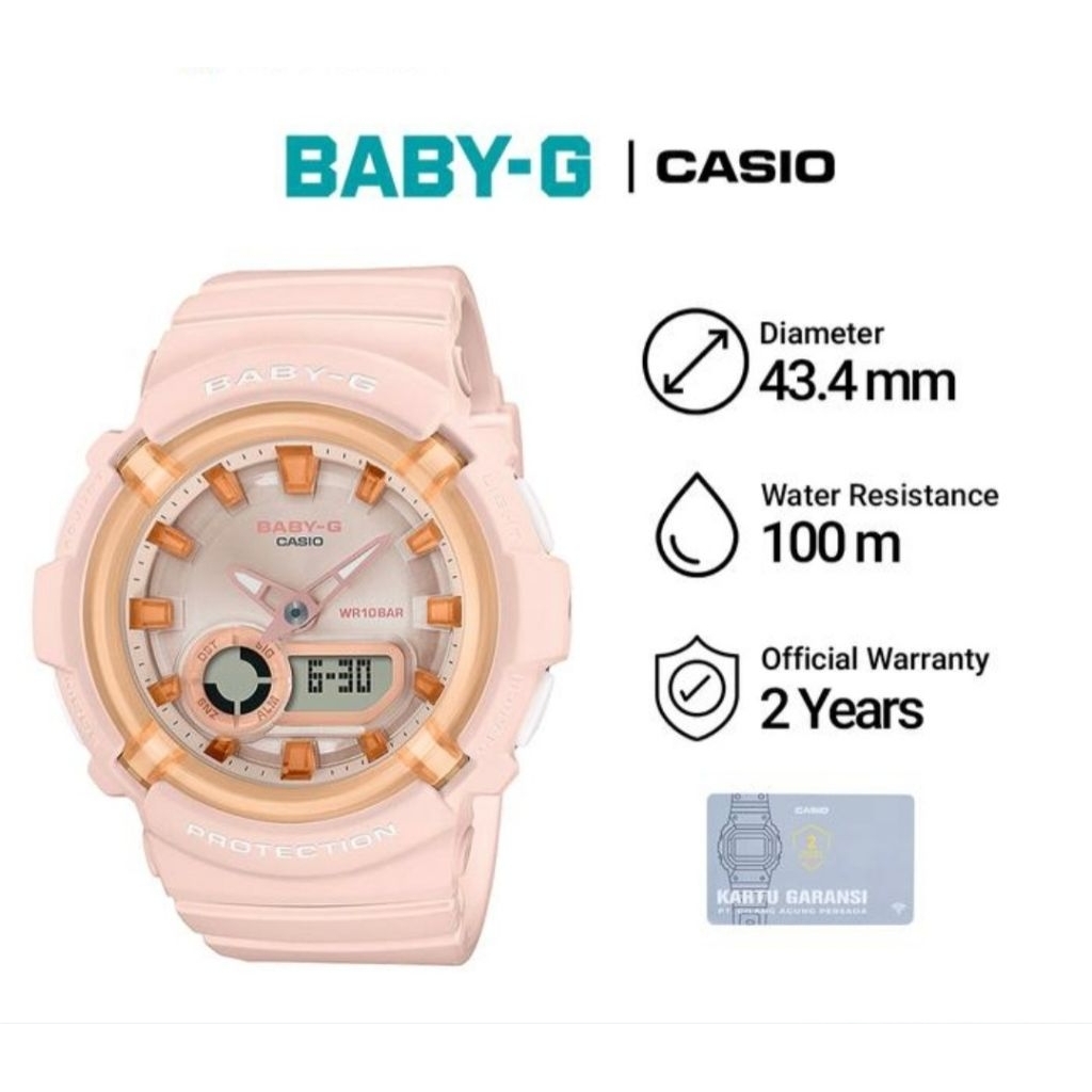 Casio Baby-G BGA-280SW-4A / BGA-280SW-4ADR Jam Tangan Wanita Original