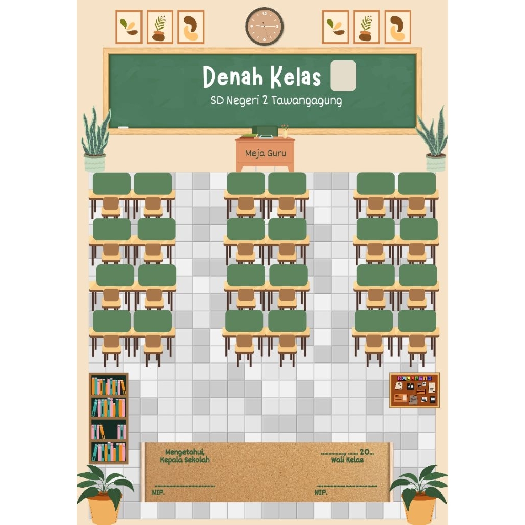 

Pajangan Kelas Wipe and Clean (papan)