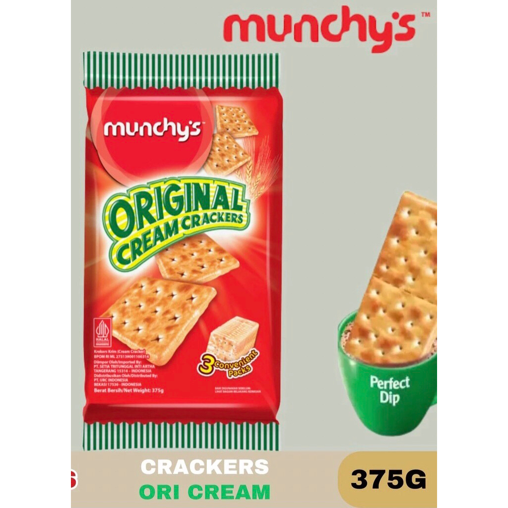 

Munchys Munchy's Biskuit Original Cream Crackers 375 Gram