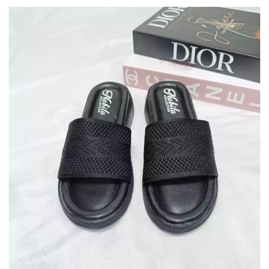 SANDAL WEDGES SOL RAJUT 03 WANITA TERBARU